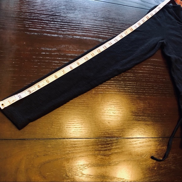 Free People Black Long Sleeve Lace Up Top - Picture 6 of 8